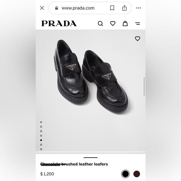 Black Prada Loafers size 37,5 (7.5US) - Picture 9 of 9